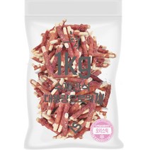 초심 강아지 대용량 실속형 수제간식, 오리스틱, 1kg, 1개