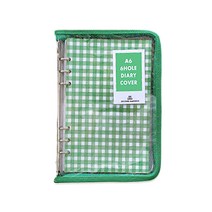 세컨드맨션 트윙클 다이어리 커버 지퍼형 6공 A6, 03GREEN