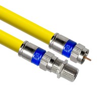 마하링크 국산 고급형 RF 안테나 옐로우 5C 연장 동축 수제작 케이블 50M, MLZ-RAY500(옐로우)