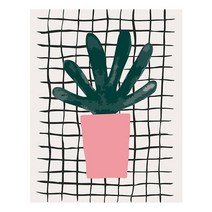 케이엠엘리 일체형 캔버스 액자 3D 원형 보석십자수 키트 30 x 40 cm, 미니화분3, 1세트