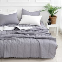 퓨어 뱀부 마이크로화이버 스프레드 여름이불 + 베개커버 세트