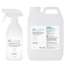 초록향기 살균 소독수 500ml 스프레이 + 2L 리필 세트, 1세트