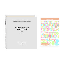 워너디스 플레인 네컷앨범 + 데코 스티커 세트, 06 밀크 그레이