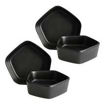 칠린 오각볼 소 4p 세트, 블랙, 1세트