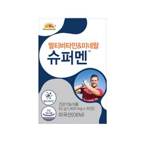 비타민뱅크 멀티비타민 앤 미네랄 슈퍼멘 42g, 1개, 30정