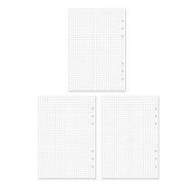gyou 컴파운드 6공 베이직 리필속지 그리드 A5 32p, 혼합색상, 1세트