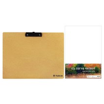 투코비 A3 나무 걸이용 클립보드 화판 + 도노 8절 아트켄트지 180g 125p, 1세트
