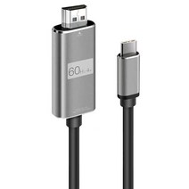 808 UHD 60Hz 4K C타입 to HDMI 미러링 충전 스마트폰 케이블, 2m, 1개