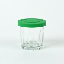 졸리마 실리콘 뚜껑 밀폐 유리병 그린 트윙클자, 420ml, 1개