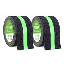 계단 욕실 바닥 논슬립 미끄럼방지 테이프 야광그린 50mm x 5m, 2개