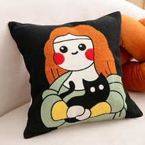 JCP 소녀 명화 캐릭터 쿠션 커버