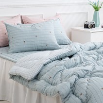 에르미아 테디 세미 마이크로 차렵이불 + 베개커버 + 패드 세트