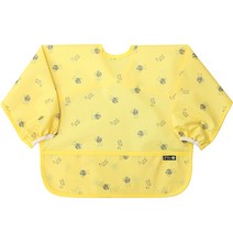 플리에 유아용 NEW 방수 긴팔 턱받이, 1개, 13 노랑곰