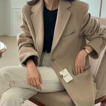 슈가펀 여성용 뮤브니 울 라인 자켓