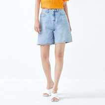 미쏘 여성용 베이직 4.5부 데님 쇼츠