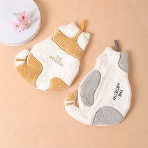 쿼르디 주방 욕실 핸드타월 캣 2종 세트, 베이지, 그레이, 1세트