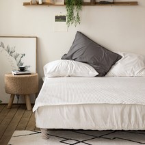 위크엔드 100수 줄누빔 패드 겸 스프레드, 크림 화이트
