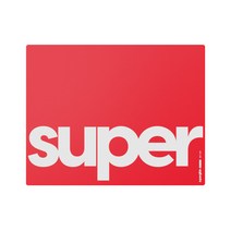 슈퍼 글라이드 유리 마우스패드 L, 1개, 레드