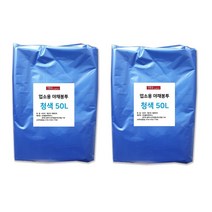 생활을그리다 업소용 야채봉투 청색 50L 100p, 2개