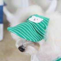 에이미러브즈펫 반려동물 BA 롤리팝 곰돌이 썬캡, 그린