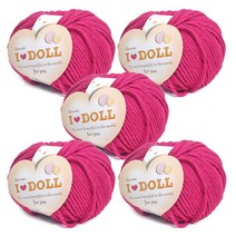 니뜨 아이돌 뜨개실 45g, 35 진핑크, 5개