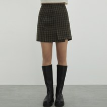 미쏘 울체크 미니 스커트