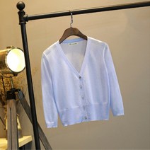 알로데 여성용 가우디움 브이넥 가디건 7부