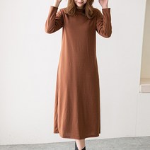 여성용 블랙101 디로 베이직 긴팔 롱 원피스 CH-2316179