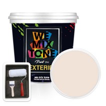 WEMIXTONE 외부용 EXTERIOR 페인트 3L + 붓 + 로울러 + 트레이 세트, WMT0213P01(페인트)