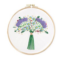 초보자용 프랑스자수 십자수 DIY 패키지, 1개, 샤르망플라워 1