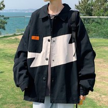 마켓에이 남성용 이레귤러패턴 코튼 재킷