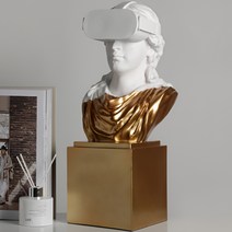 이롭 VR다비드 석고 조각상, 화이트골드