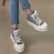 파이 여성용 키높이 하이 스니커즈 5cm P154