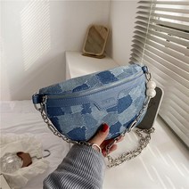 여성용 데님 스티치 숄더백 B_RD_228