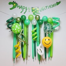 시즌2 생일 파티 풍선 벽장식 공룡 풍선가랜드 DIY + 가랜드 세트, 혼합색상, 1세트
