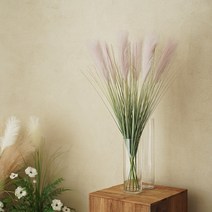 플라우스302 잔디 갈대 핑크뮬리 팜파스 조화 90cm 1p, 연핑크