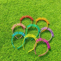 해피벌스데이 생일파티 머리띠 8종 세트, 혼합색상, 1세트