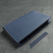 아바 사피아노 일반형 북커버 L, 인디 네이비(북커버), 랜덤발송(북마크), 1개