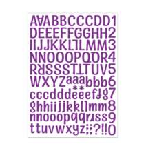 우밍스토어 노트북 꾸미기 알파벳 숫자 스티커, 퍼플, 1개