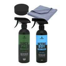 디크로닉 퀵 프로 찌든때 제거제 500ml + 니트로보이 광택제 500ml + 다용도 어플 + 타월 랜덤발송 세트, 1세트