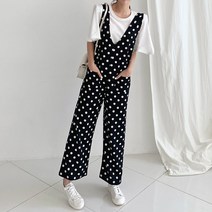 여성용 도트 땡땡이 점프수트 R61190