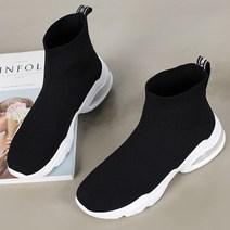 여성용 삭스 스판 앵클 부츠 4cm CK_301-1