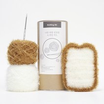 멜로우 니팅키트 식빵 수세미, 1개, 혼합색상