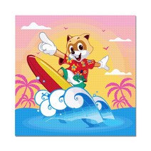 아디코 서핑 로티 DIY 보석십자수, 혼합색상, 1개