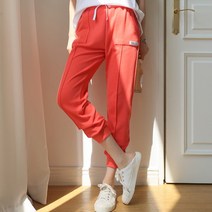 핑크시슬리 여성용 포켓라벨 조거 트레이닝팬츠