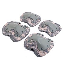 월드25 밀리터리 무릎 2p + 팔꿈치 보호패드 2p 세트 AA233, 디지털 핑크