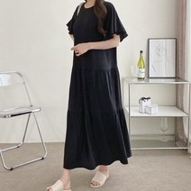 보리맘 빅사이즈 잔골 임산부 원피스 H731