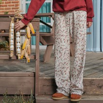 샐러드볼즈 여성용 빈티지 플라워 팬츠 S213PT01