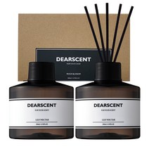 디어센트 디퓨저 200ml x 2p + 리드스틱 10p 세트, 릴리넥타