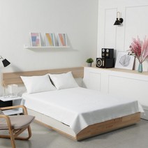 데코그램 목화솜 순면 침대 패드, 화이트